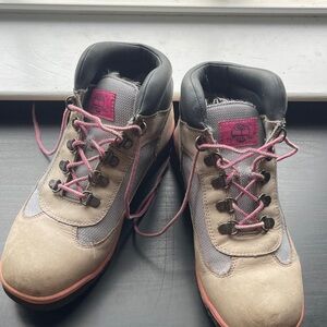 Timberland Women's Tan and Pink Athletic Shoes